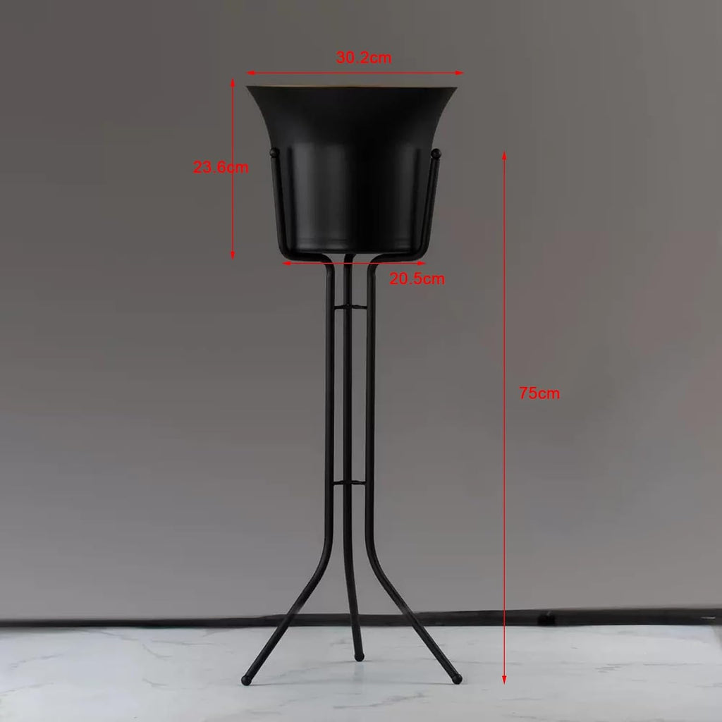 ice Bucket for Parties Stainless Steel Wine Ice Bucket with Steel Bucket Stand Wine Chiller on Stand Kitchen and Bar Ware Beverage Barware Accessories Ice Container Wine Bucket