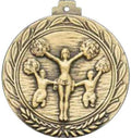 ACHEPP Cheer POM POM Medallion with Ribbon - Pack of 10