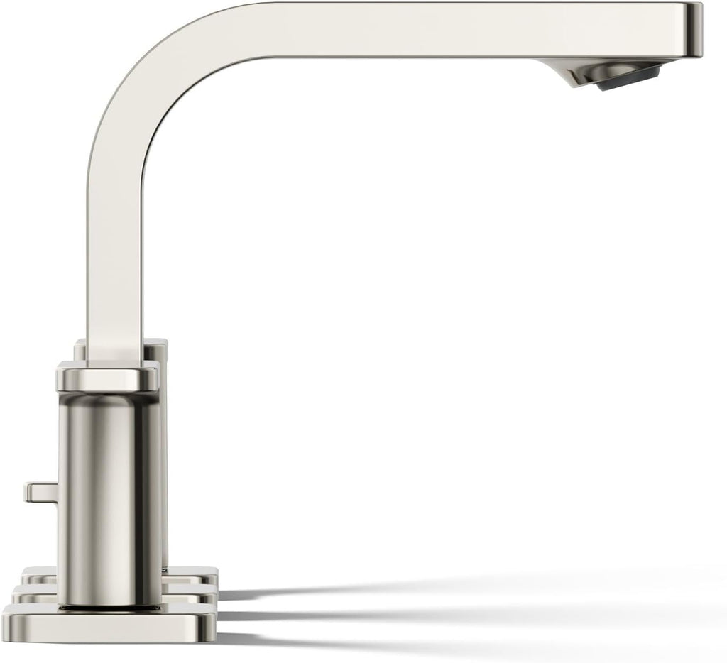 Kohler 23484-4-SN Parallel® Widespread Bathroom Sink Faucet, 1.2 gpm, Vibrant Polished Nickel