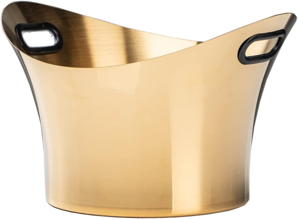 Ice Bucket Champagne Bucket Stainless Steel Ice Bucket Household Red Wine Champagne Ice Wine Bucket Bar Reception KTV Special Ice Wine Bucket Ice Bucket Beverage Tub (Color : 1)
