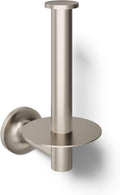 KOHLER 14444-BN Purist Vertical Toilet Paper Holder Wall Mount, Metal Toilet Paper Holder, Vibrant Brushed Nickel