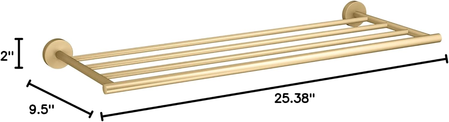 Kohler K27294-2MB Elate 25-3/8' Metal Towel Rack Vibrant Brushed Moderne Brass