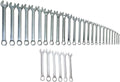 Williams JHWWS-1191SC 32-Piece SUPERCOMBO SAE Combination Wrench Set, Features both High Polish and Satin Polish Chrome Finished Wrenches
