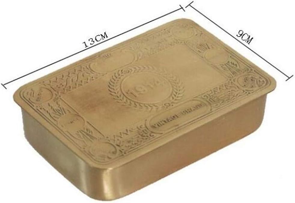 Handmade Vintage Brass Decorative Storage Box High Grade Jewelry Box Small Jewelry Box Organizer Portable Necklace Jewelry Finishing Box for Home Travel,