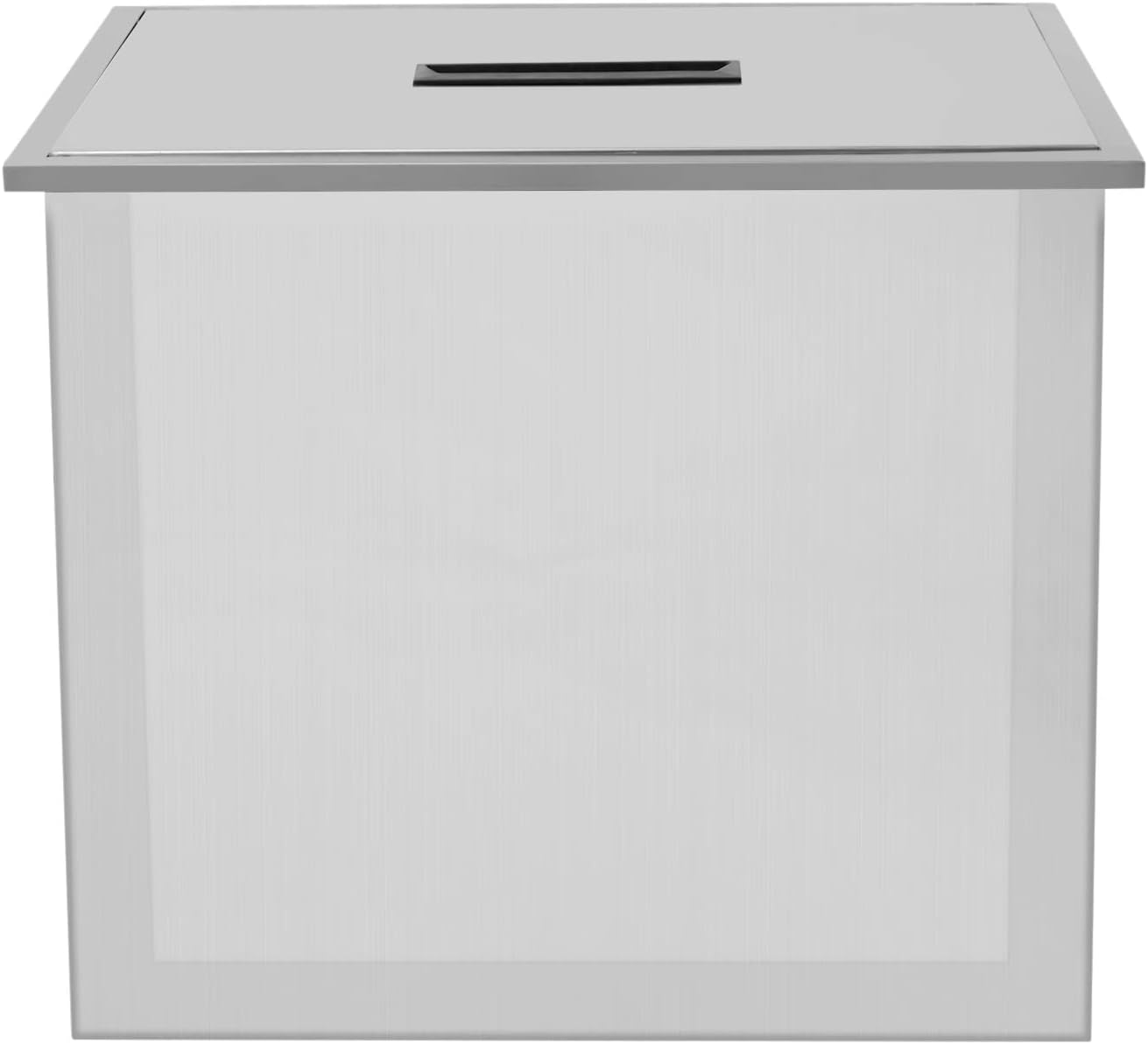 21L x 17W x 17H Inch Drop in Ice Chest with Cover, 70 Qt Commercial Stainless Steel Ice Cooler Bin, Insulated Ice Bucket Included Drain-Pipe and Drain Plug for Cold Wine Beverage