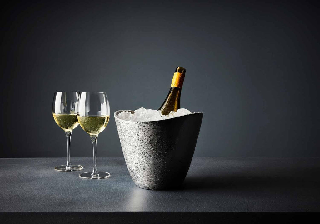 nambe Vie Champagne Bucket | Wine & Champagne Cooler for Parties, Dinner, Kitchen, Bar Cart | Insulated to Keep Wine & Beverages Cold | Gift for Wine Enthusiasts | Made of Metal Alloy