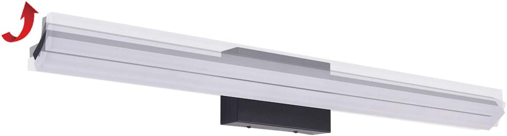 mirrea 36in Modern LED Vanity Light for Bathroom Lighting Dimmable 36w Black Painted (Cold White 5000K)