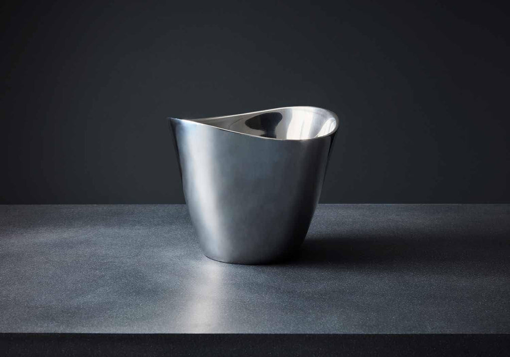 nambe Vie Champagne Bucket | Wine & Champagne Cooler for Parties, Dinner, Kitchen, Bar Cart | Insulated to Keep Wine & Beverages Cold | Gift for Wine Enthusiasts | Made of Metal Alloy
