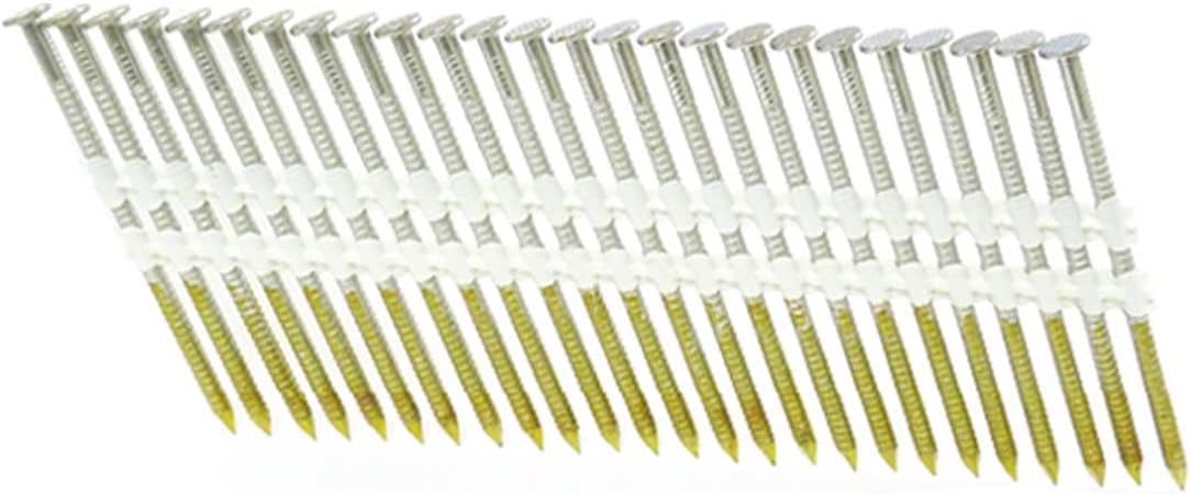 3' x .131 Ring 304SS Strip Nails 21-DEG Plastic 1,000ct