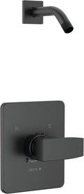 Delta T14267-LHD-PP Modern Shower Only Trim Package - Less Shower Head - Matte Black