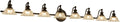 XIEDUN Bathroom Vanity Light Black 8 Light