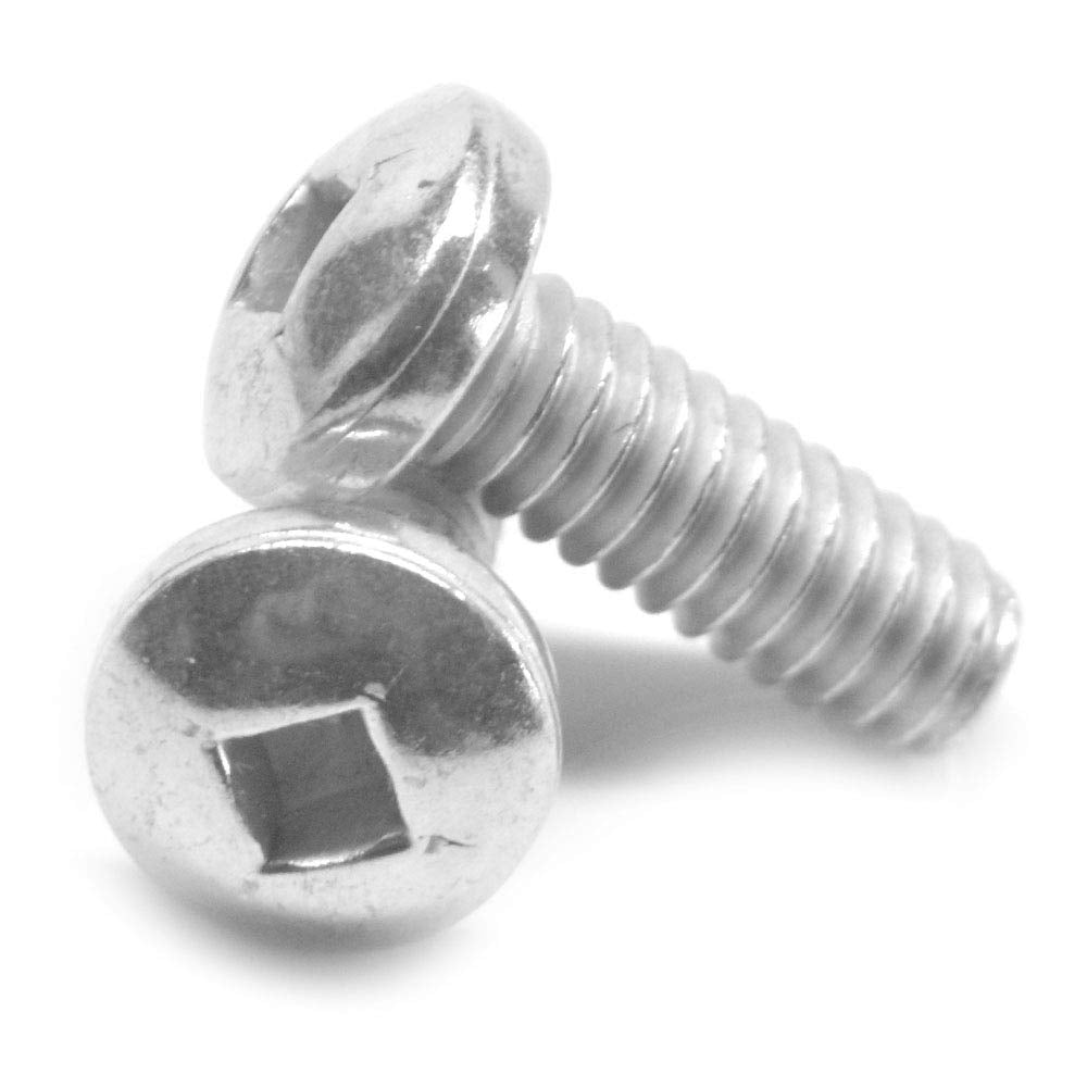 #10-32 x 2 (FT) Fine Thread Machine Screw Square Drive Pan Head Stainless Steel 18-8 Pk 1000