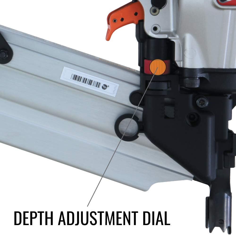 MAX USA CORP SuperFramer SN883RH3 21 Degree Framing Full Round Head Stick Nailer up to 3-1/4'