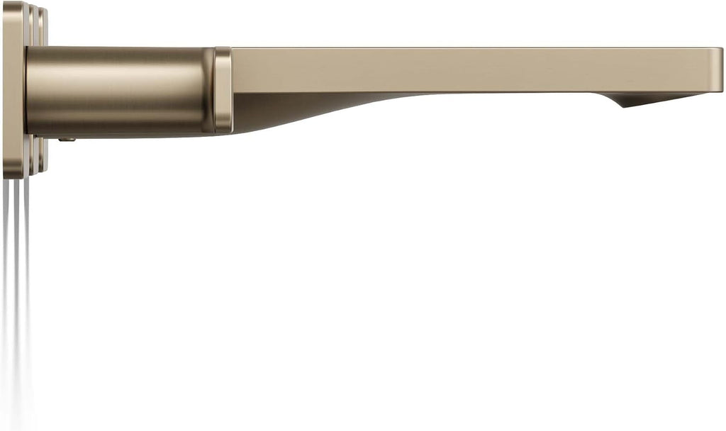 Kohler T23491-4-BV Parallel Two-handle Wall Mount Bath Faucet Trim with Lever handles, Vibrant Brushed Bronze
