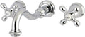 Kingston Brass KS3121AX Vintage 2-Handle Wall Mount Bathroom Faucet, Polished Chrome