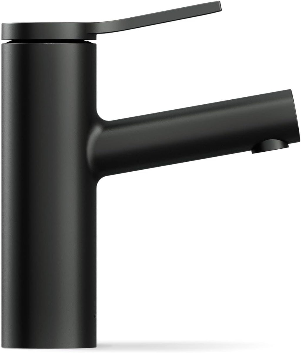 KOHLER K-35048-4N-BL Elate® Single-Handle Bathroom Sink Faucet, Single-Handle Bathroom Sink Faucets, 0.5 GPM, Matte Black