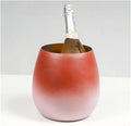 Ice Bucket Champagne Bucket Ice Bucket Fashion Gradient Champagne Bucket Stainless Steel Ice Bucket Creative Eggshell Ice Bucket for Home Bar Ice Bucket Beverage Tub (Color : Brass)