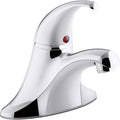 KOHLER K-P15182-4RA-CP Coralais single-Handle Centerset Bathroom Sink Faucet with Metal Pop-Up Drain & Lift Rod, Project Pack, Polished Chrome,