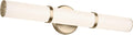Kichler Rosh 24.25' LED Bathroom Vanity Light Fixture with White Glass in Champagne Bronze, Modern Minimalist Bath Bar for Mirror, Dimmable (24.25' W x 5' H), 55188CPZLED