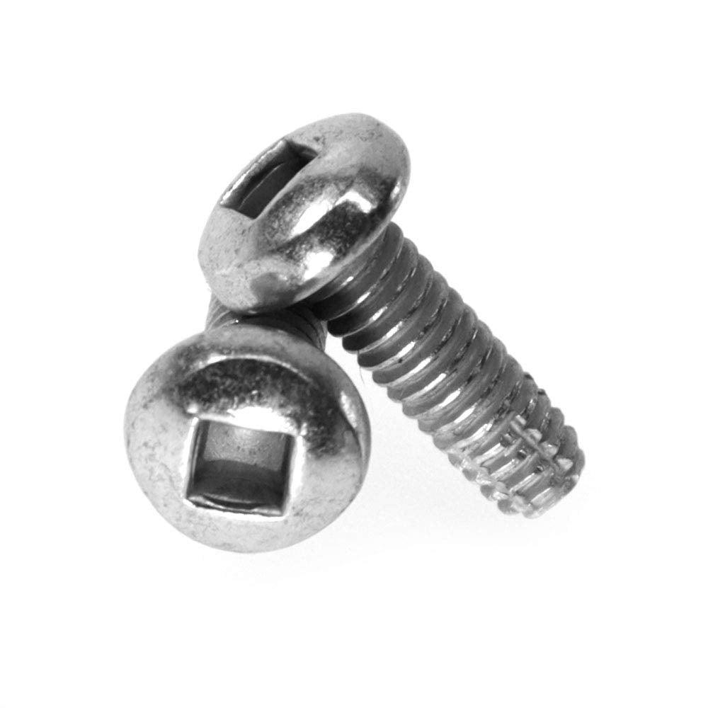 #10-32 x 1/2' (FT) Fine Thread Thread Cutting Screw Square Drive Flat Head Type F Low Carbon Steel Zinc Plated Pk 10000