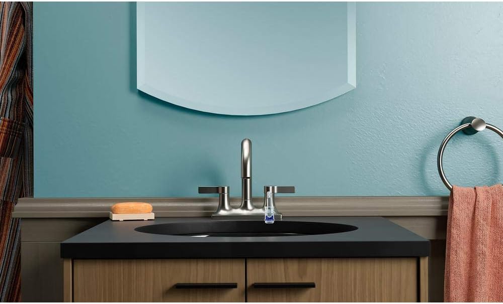 Venza 4 in. Centerset 2-Handle Bathroom Faucet in Vibrant Brushed Nickel