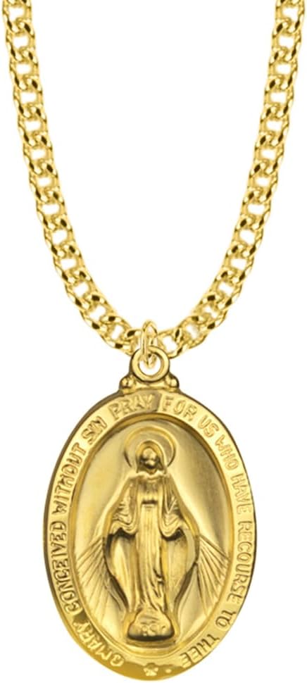True Faith Jewelry Medal Oval 1-1/8 Inch