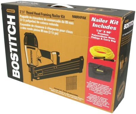 BOSTITCH Plastic Collated Framing Nailer with Free Bag and Hose