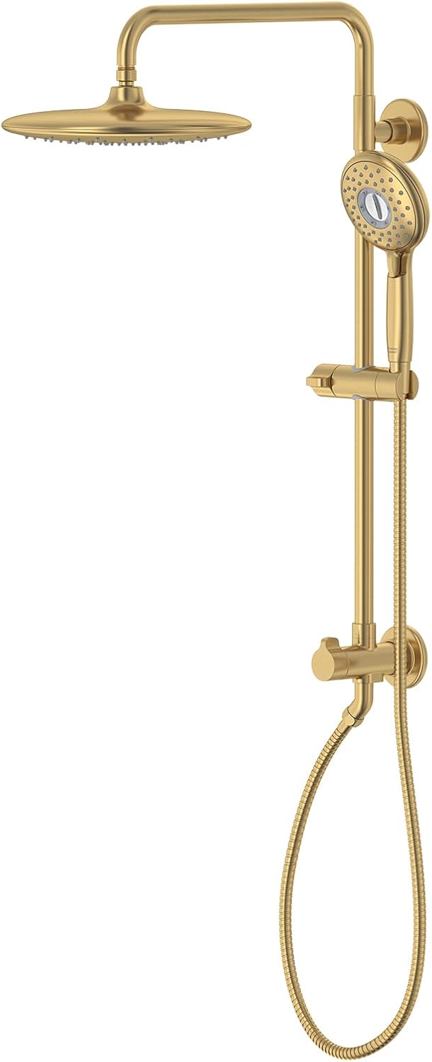 American Standard 102907GN00 Spectra Versa 24-Inch 4-Function Retrofit Shower System with Rain Shower Head with Handheld Sprayer, 1.8 GPM, Brushed Cool Sunrise