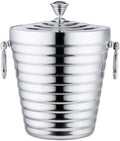 Ice Bucket Champagne Bucket 304 Stainless Steel Ice Bucket Portable Double Wall With Lid Hotel Wine Champagne Whiskey Beverage Beer Party Household Tool Ice Bucket Beverage Tub (Color : 2L)