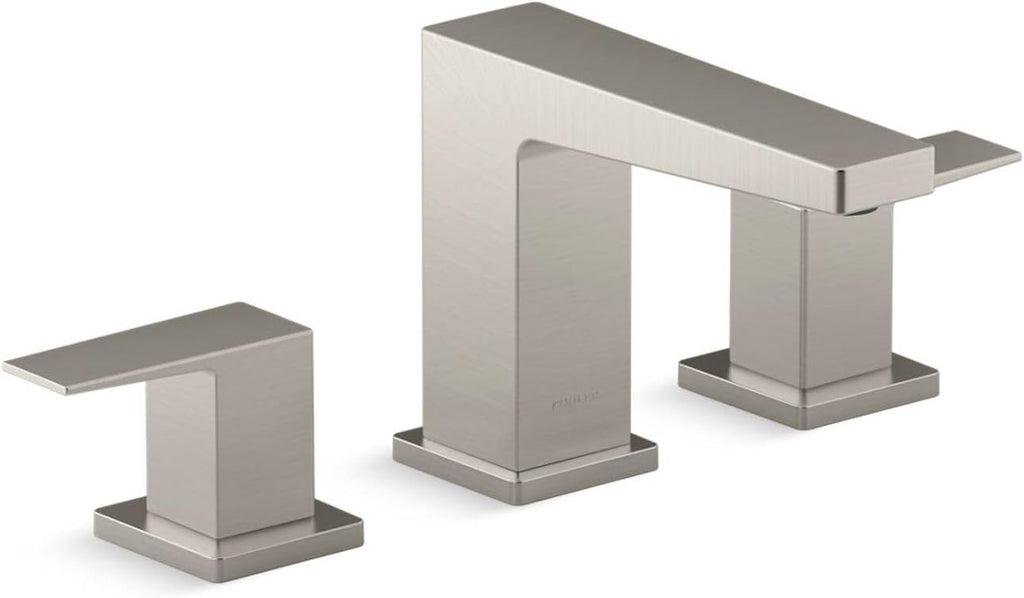 Kohler K-36786-4-BN Honesty® Widespread Bathroom Sink Faucet, Bathroom Faucets, 1.2 GPM, Vibrant Brushed Nickel