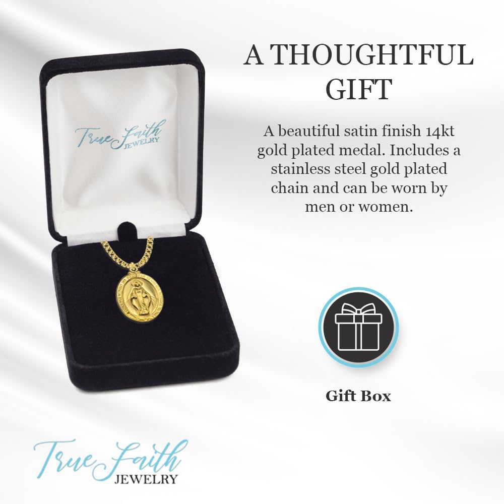 True Faith Jewelry Medal Oval 1-1/8 Inch