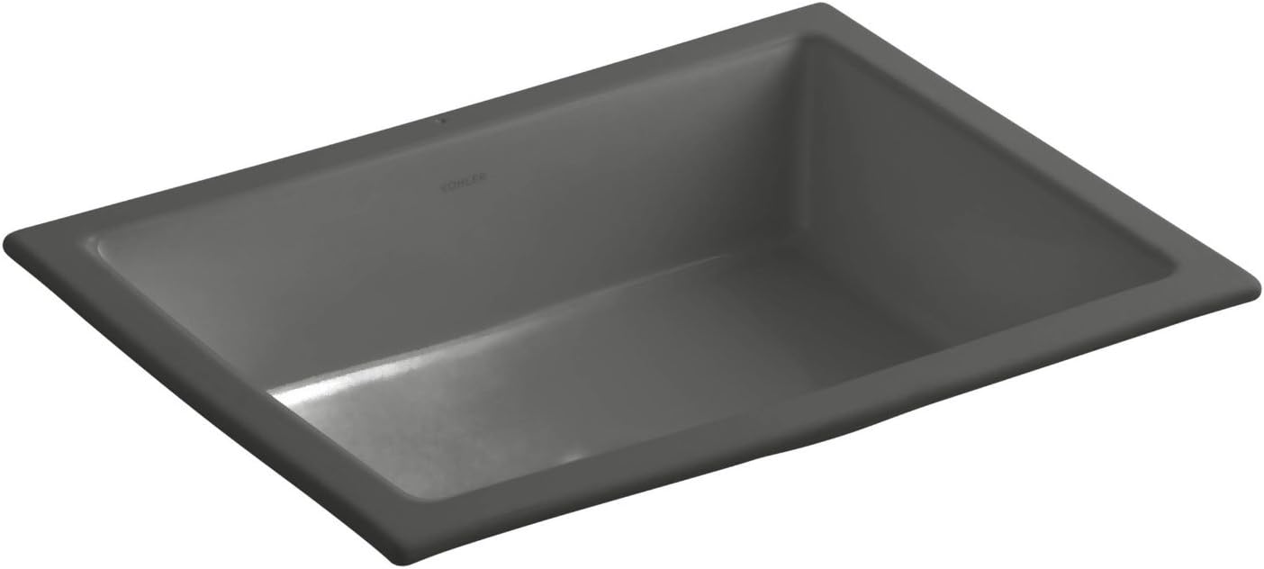 Kohler 2882-58 Verticyl® 19-3/4' rectangular undermount bathroom sink, Thunder Grey