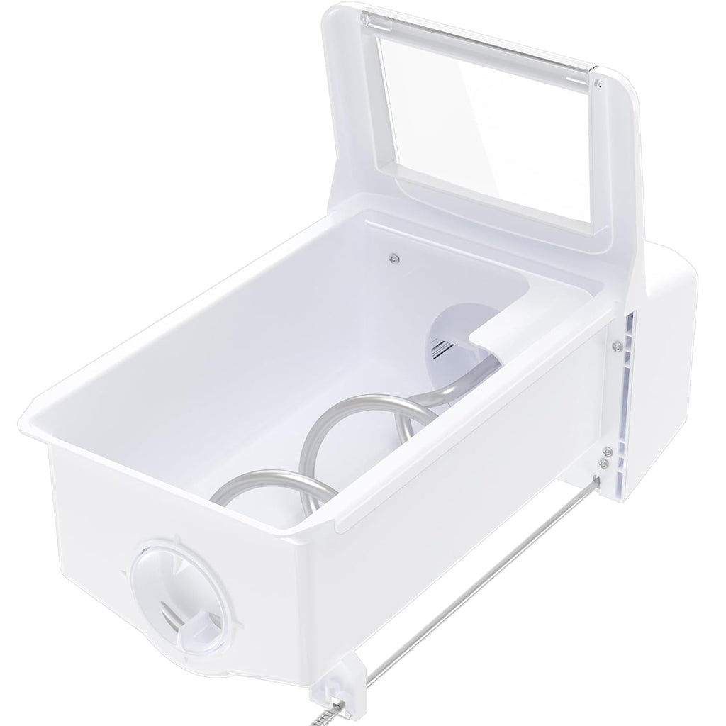 Upgraded WPW10558424 W10558424 Refrigerator Ice Bucket Replacement Compatible with Whirlpool Ice Maker Ice Tray WRS321SDHZ08, WRS321SDHZ05, WRS321SDHZ01, WRS322FDAM04 Parts for Whirlpool Ice Bin Tray