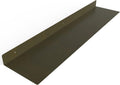 Linear Floating Shelf - Forged Raw Blackened Steel - Industrial Heavy Duty Metal Wall Mounted Modern Rustic Shelf - Made in The USA (36-inch x 8-inch)