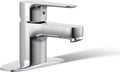 KOHLER 16027-4-CP July Single Handle Faucet for Bathroom Sink, Single-Hole Simple Installation, Polished Chrome