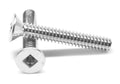 #10-32 x 3/8' (FT) Fine Thread Machine Screw Square Drive Flat Head Stainless Steel 18-8 Pk 1000