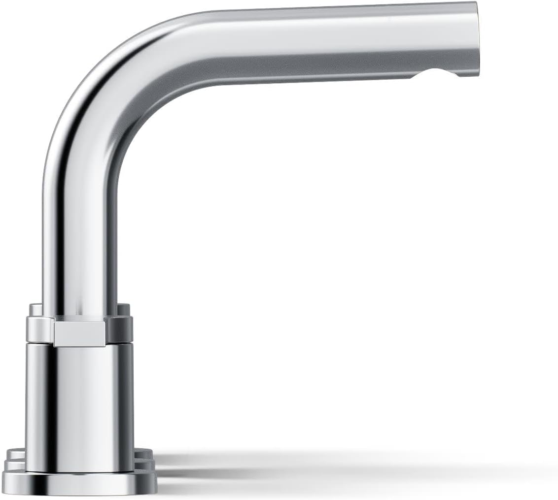 KOHLER K-33592-4K-CP Elate® Widespread Bathroom Sink Faucet, Durable Brass Bathroom Faucets, Sleek Finish, 1.0 GPM, Polished Chrome