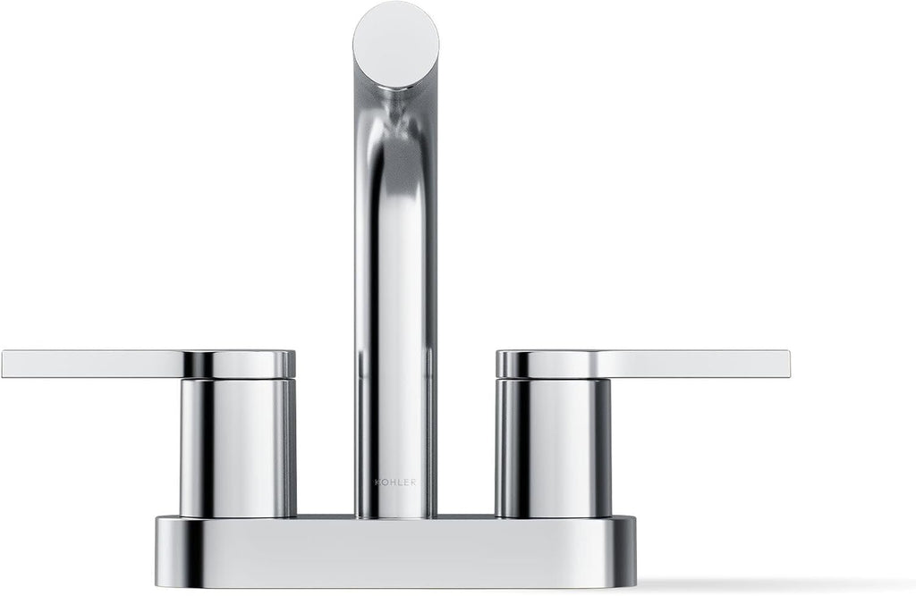 KOHLER K-33591-4-CP Elate® Centerset Bathroom Sink Faucet, Bathroom Faucets, 1.2 GPM, Polished Chrome