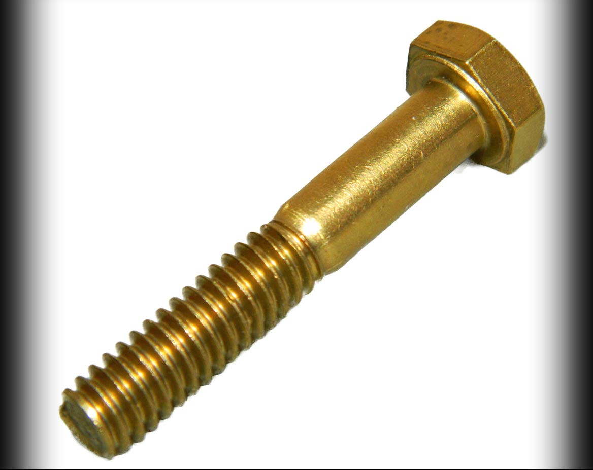 New Pack of 100 Pcs Solid Brass hex Head Cap Machine Screws Kit Machine Bolt Kits 1/4-20 X 5/8' inch Set Warranity by Pr-Merchant