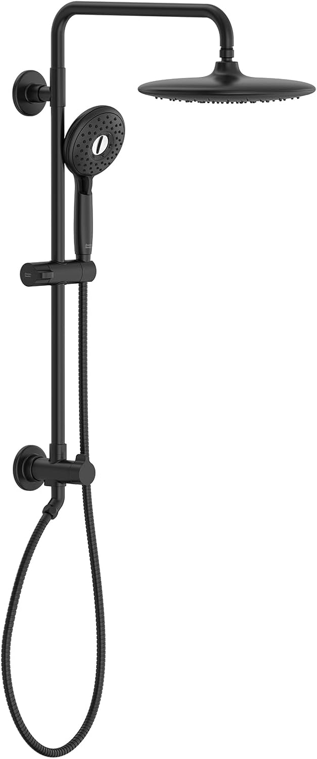 American Standard 1029072430 Spectra Versa 24-Inch 4-Function Retrofit Shower System with Rain Shower Head with Handheld Sprayer, 1.8 GPM, Matte Black