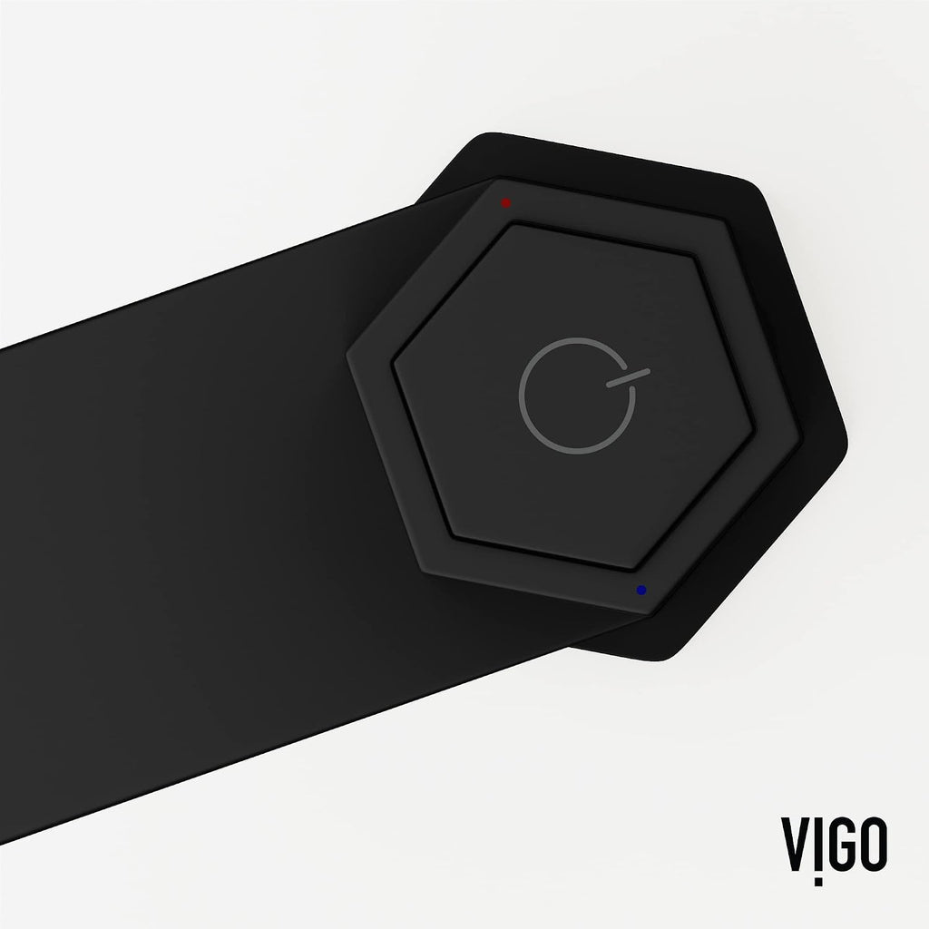 VIGO Nova Single-Handle Single-Hole Mount Bathroom Sink Faucet, 8-Inch, Matte Black, Modern Design, Solid Brass, 1.2 GPM WaterSense & Ceramic Disc Valve, Corrosion-Resistant