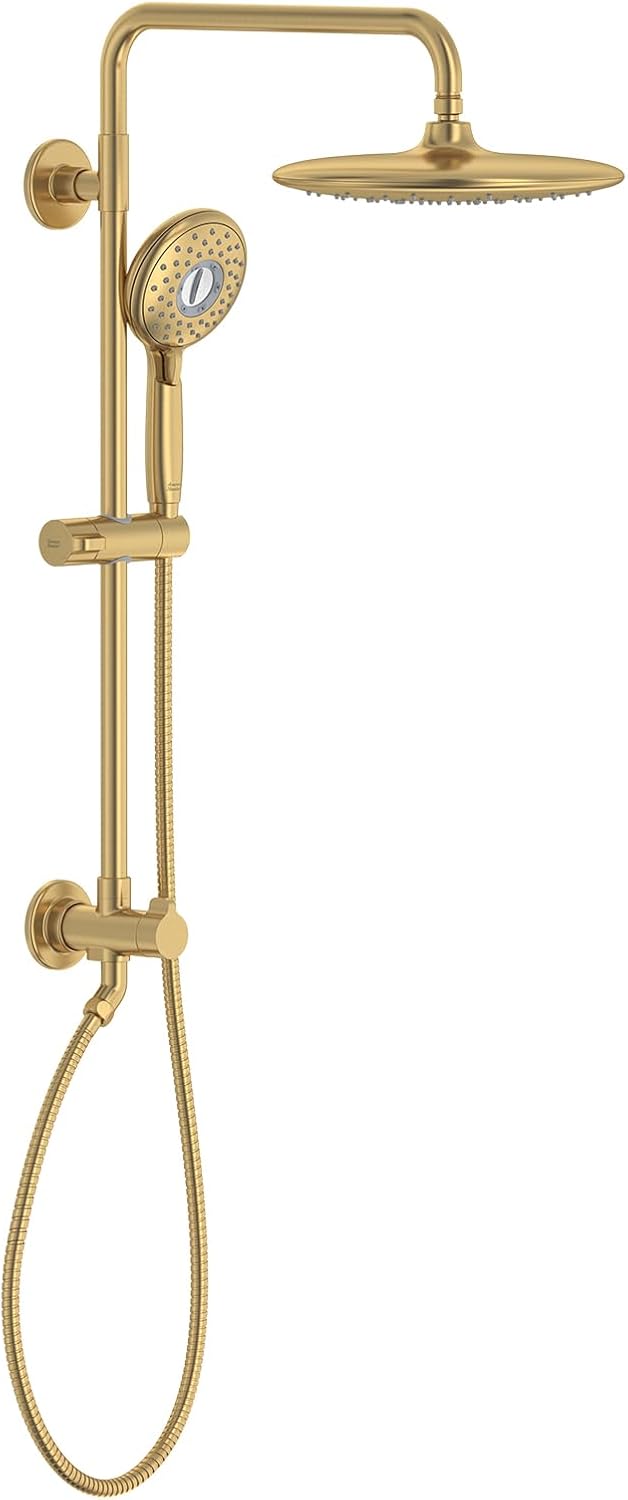 American Standard 102907GN00 Spectra Versa 24-Inch 4-Function Retrofit Shower System with Rain Shower Head with Handheld Sprayer, 1.8 GPM, Brushed Cool Sunrise