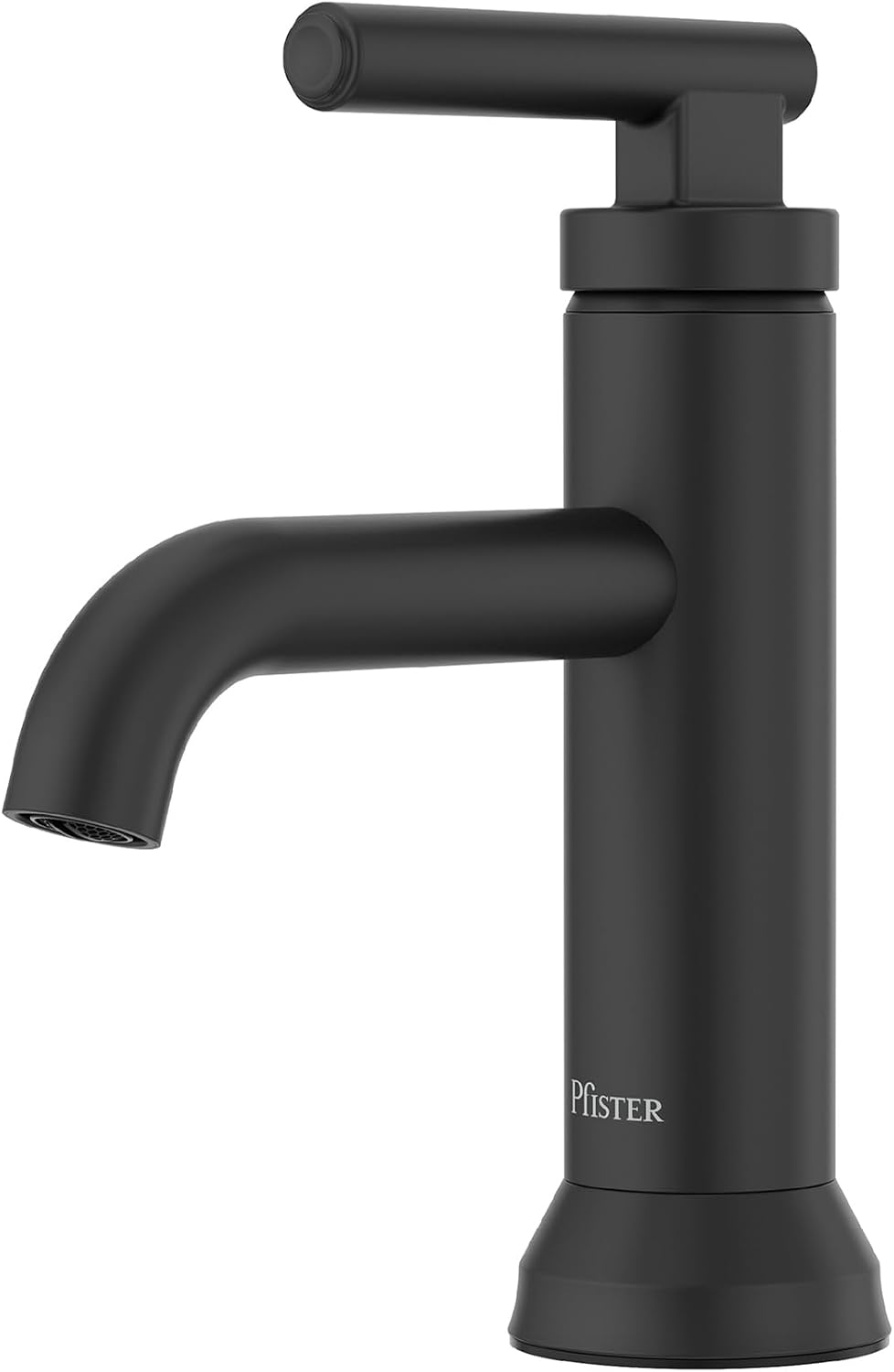 Pfister Capistrano Single Handle Bathroom Sink Faucet 1 Hole Matte Black Vanity Faucet with Push & Seal Drain NSF Certified Water-Efficient TiteSeal Technology LF042CSOSDB