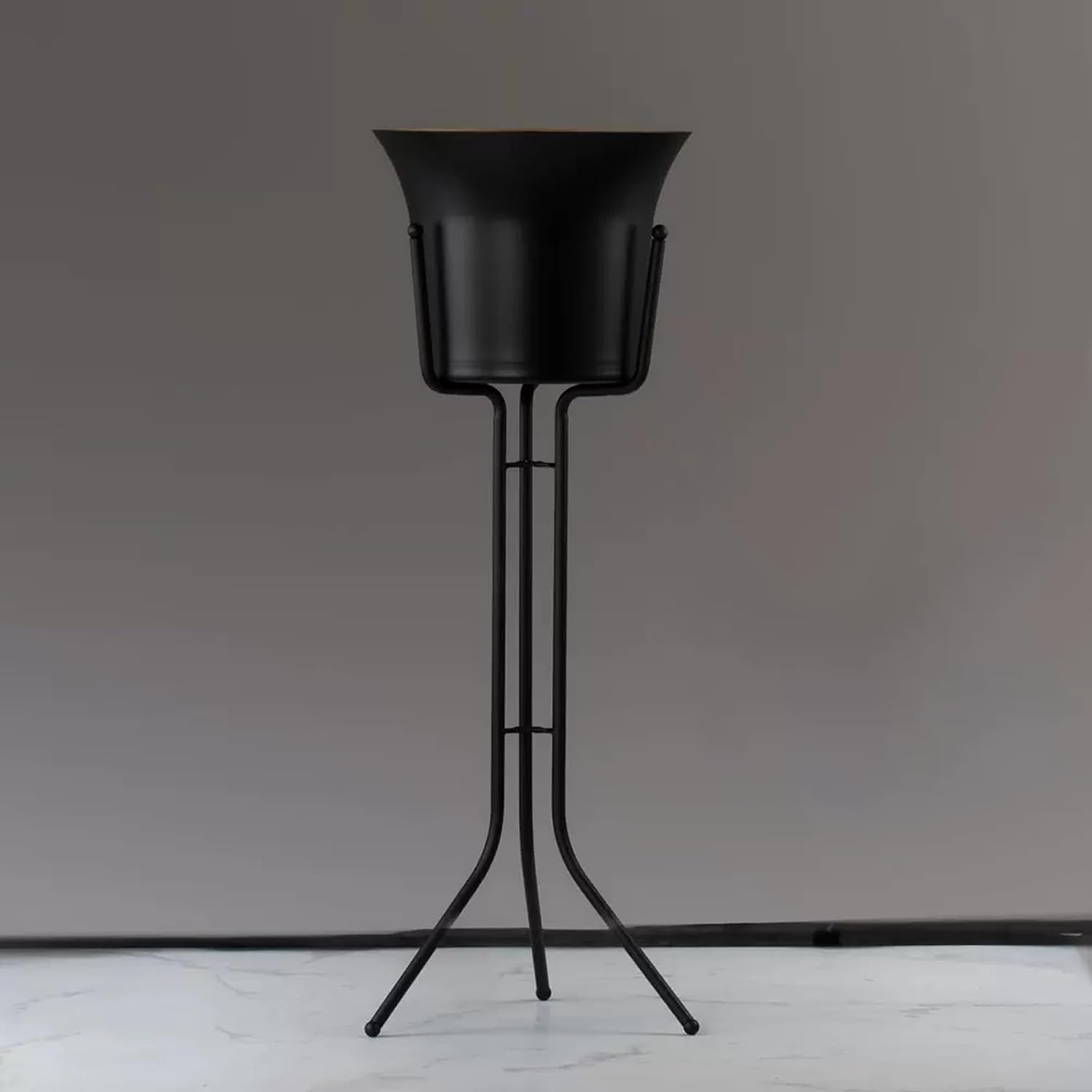 ice Bucket for Parties Stainless Steel Wine Ice Bucket with Steel Bucket Stand Wine Chiller on Stand Kitchen and Bar Ware Beverage Barware Accessories Ice Container Wine Bucket