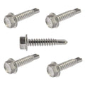 #10 x 3' - Hex Head Self Drilling Metal Tek Screws Stainless Steel 250 Pcs self Tapping Screws Metal B2B