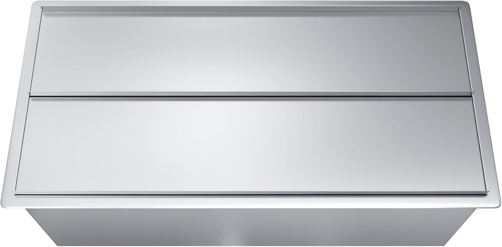 AmGood 18 in. x 36 in. Stainless Steel Drop-In Ice Bin with Sliding Lid