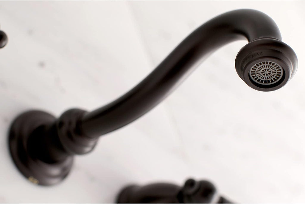 Kingston Brass KS3125AX Vintage 2-Handle Wall Mount Bathroom Faucet, Oil Rubbed Bronze
