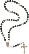THE CATHOLIC COMPANY Stone Bead Rosary – Catholic Prayer Beads, Traditional Devotional Design, Durable and Lightweight, Gift for Men and Women