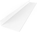 Made in USA Linear Floating Shelf - Forged Raw Steel - Industrial Heavy Duty Metal Wall Mounted Modern Rustic Farmhouse Designed Shelf Ledge (48-in X 8-in Powder Coated White)