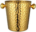 Ice Bucket Champagne Beer Wine Chilling Bucket Large Capacity Ice Pellet Bucket Ice Bucket Household Stainless Steel Ice Bucket Beverage Tub(Gold)